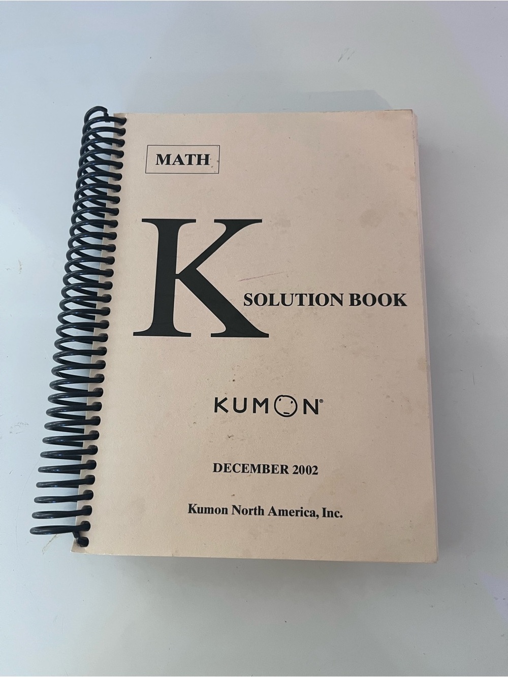 Kumon Math Solution Book K